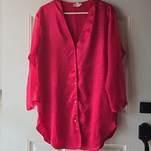 Vintage Victoria's Secrets Pearl Button Down Intimates Blouse